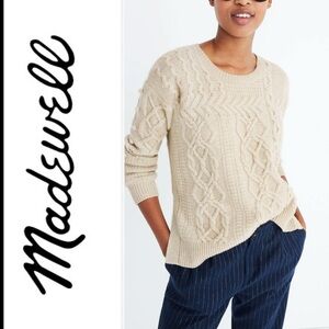 Madewell Marino Wool Bobble Open Side Sweater